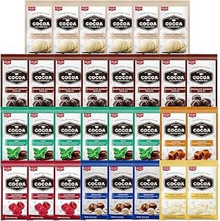 Hot Cocoa Mix Gift Set ? 30 Count, 7 Flavors | Cozy Hot Chocolate Sampler Box for Students, Coworkers, Teens, Family & Friends