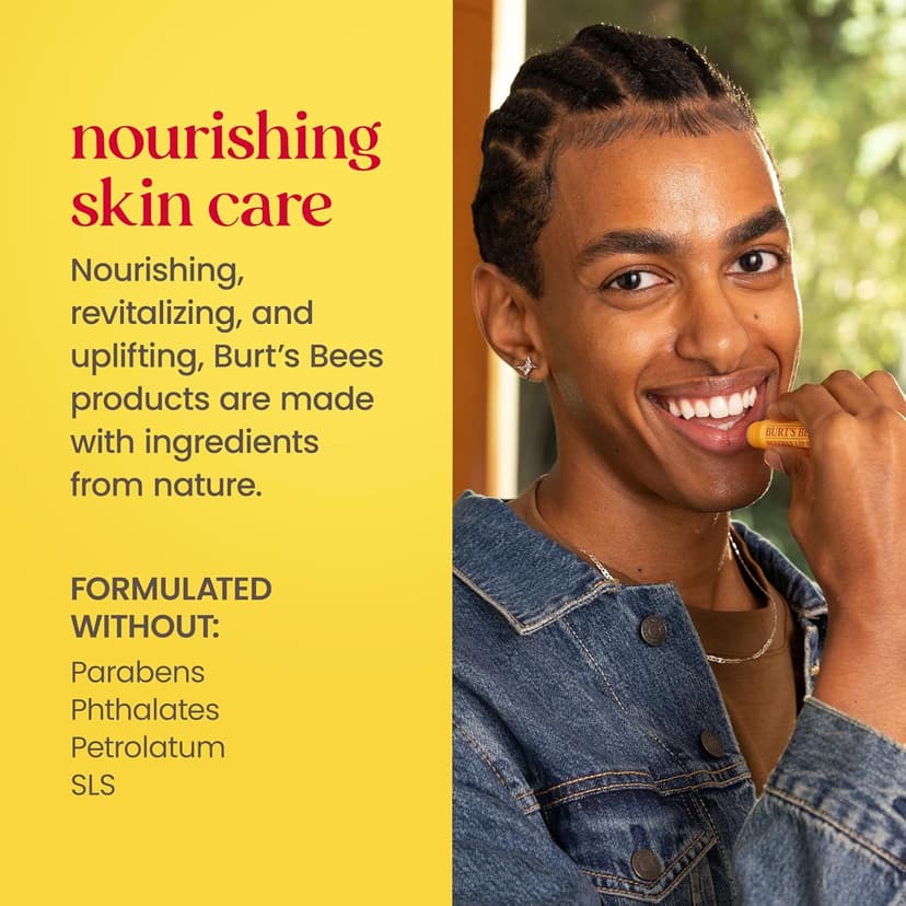 Burt's Bees Christmas Gifts - Essentials Everyday Set, 5 Travel Size Products for Stocking Stuffers - Deep Cleansing Cream, Hand Salve, Body Lotion, Foot Cream and Original Lip Balm