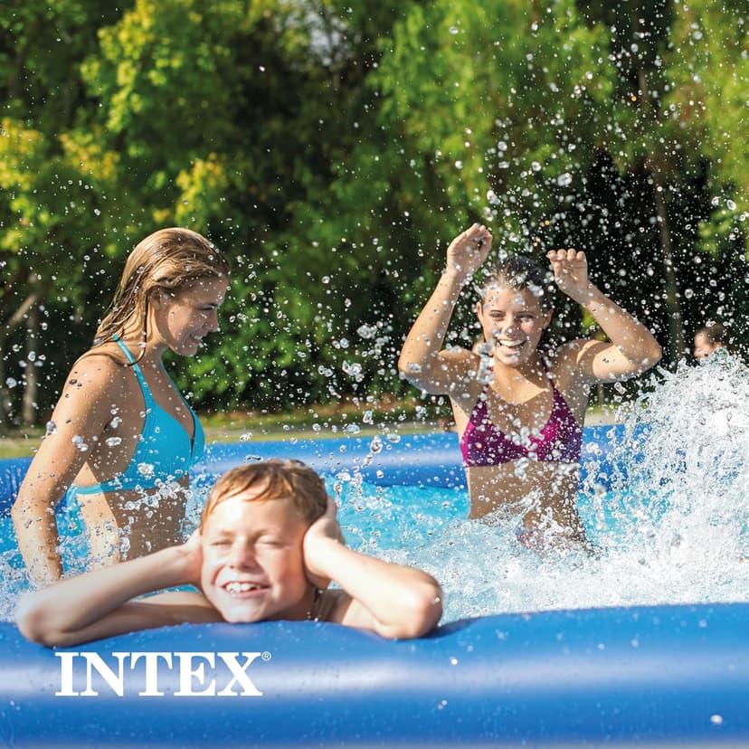 Intex 28120EH Easy Set Inflatable Swimming Pool: 10ft x 30in – Puncture-Resistant Material – Quick Inflation – 1018 Gallon Capacity – 23in Water Depth