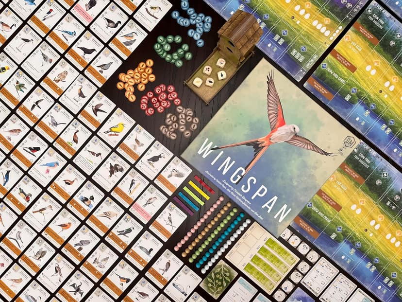 Stonemaier Games: Wingspan (Base Game) by Elizabeth Hargrave | A Relaxing, Award-Winning Strategy Board Game About Collecting Birds for Adults and Family | 1-5 Players, 70 Mins