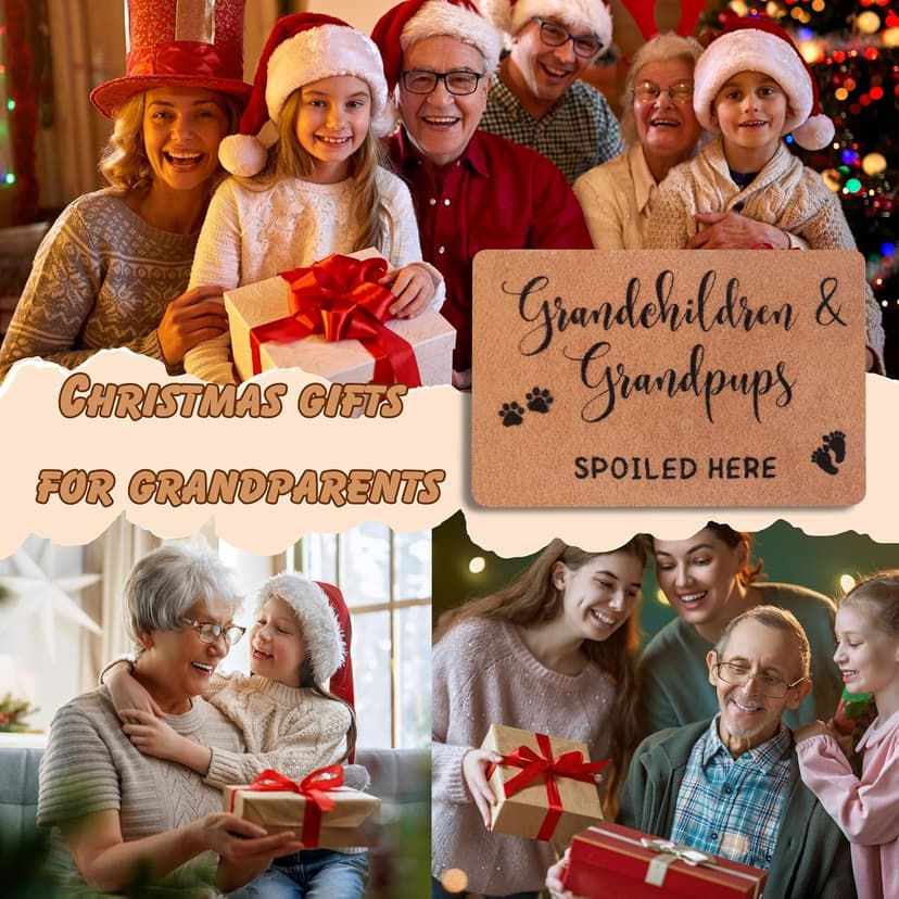 Grandma Gifts,Christmas Nana Gifts for Grandma,Gifts for Grandparents,Grandpa Gifts Birthday Gifts,Gigi Grandma Gifts from Granddaughter Grandchildren Grandson Grankids,Doormats Home Decor