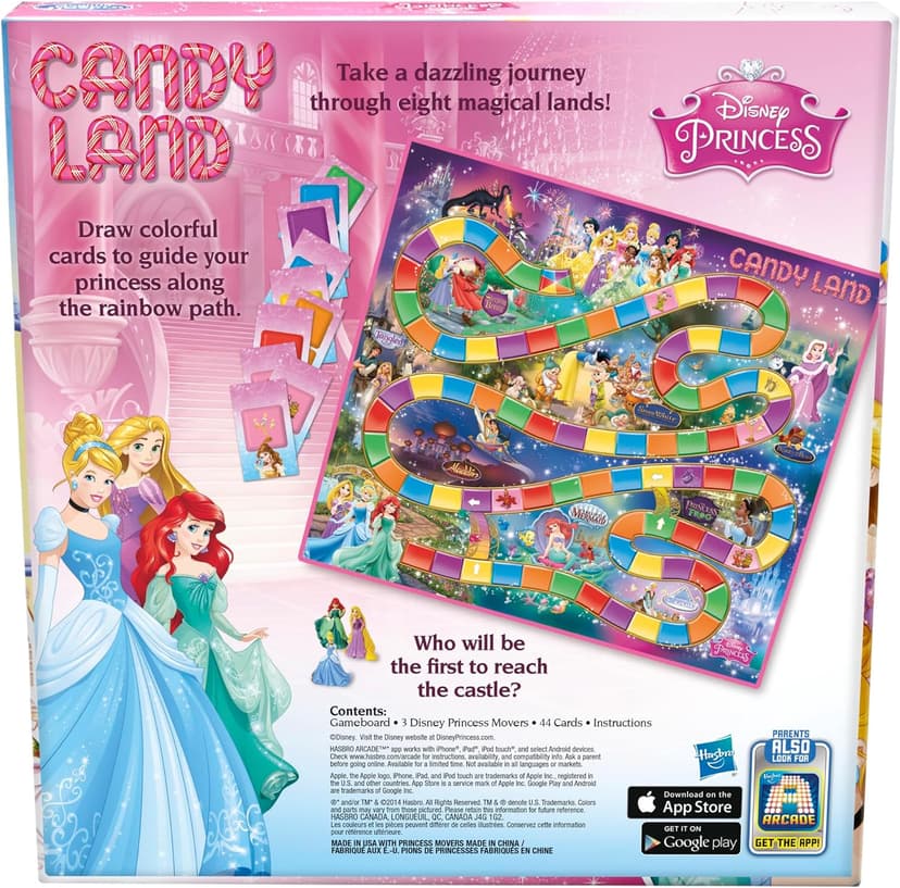 Hasbro Gaming Candy Land Disney Princess Edition Board Game, Preschool Games for 2 to 3 Players, Easter Gifts for Boys and Girls, Family Games for Kids Ages 3 and Up (Amazon Exclusive) B00SDJG51S