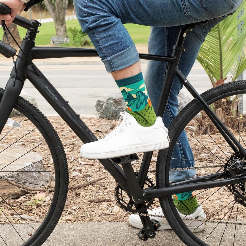 Premium Cotton Blend, Super Soft, Durable, Cycling Gift for Men and Women, Funny Novelty Socks, Bicycle Lovers Lavley Bike Socks Funny Gifts for Cyclists and Bicycle Lovers Men and Women B0C5PLB5V7