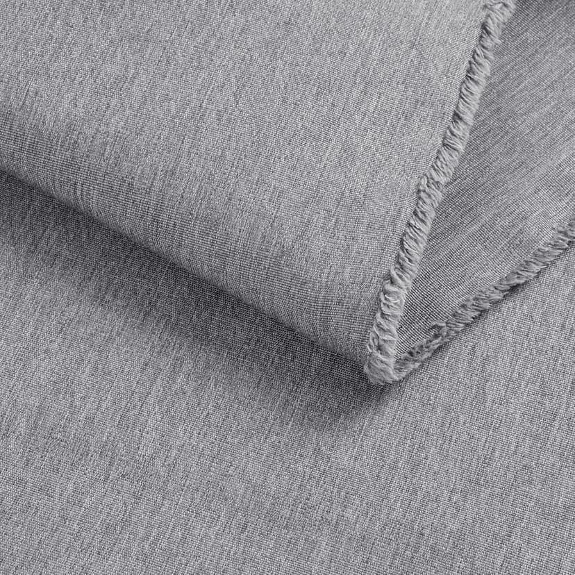 Foreate 600D Waterproof Canvas Fabric by The Yard 58” W Outdoor Upholstery Fabric for Chairs Indoor Polyester Material Patio Cushion Furniture Cover DIY Sewing, 1 Yard Light Grey