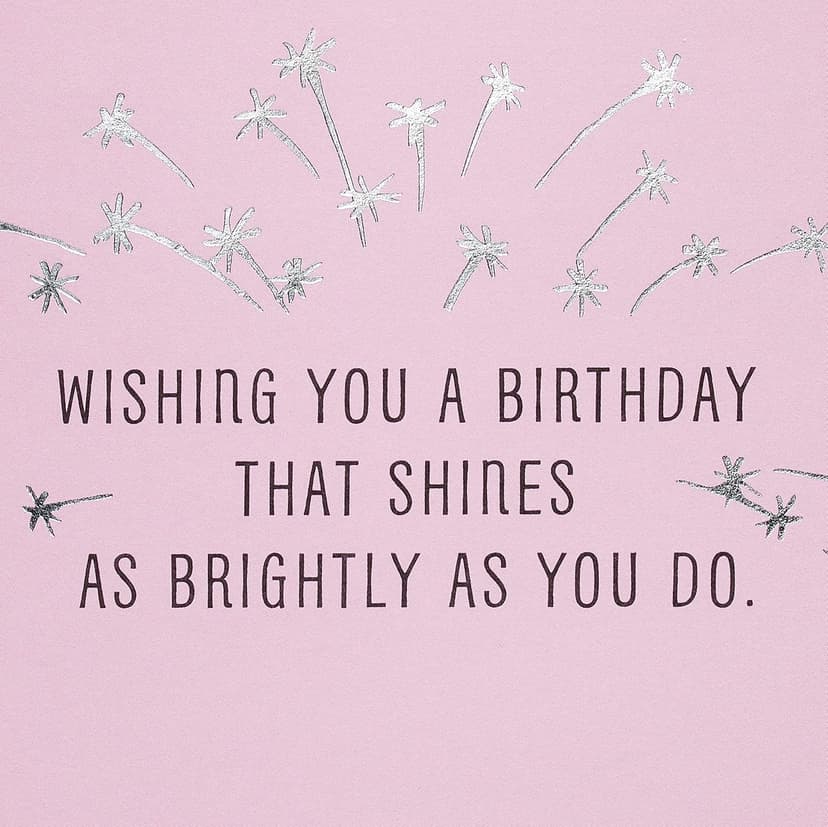 American Greetings Birthday Card for Her (Shines as Brightly as You Do) B0BP9FB1GV