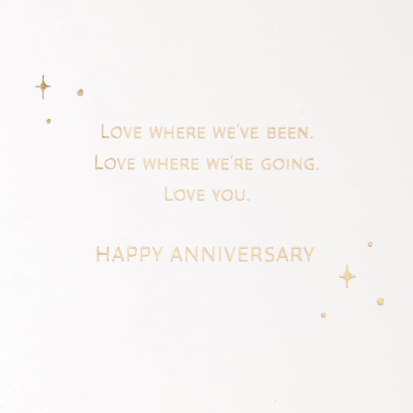 Hallmark Signature Wood Anniversary Card (Where We've Been, Where We're Going)
