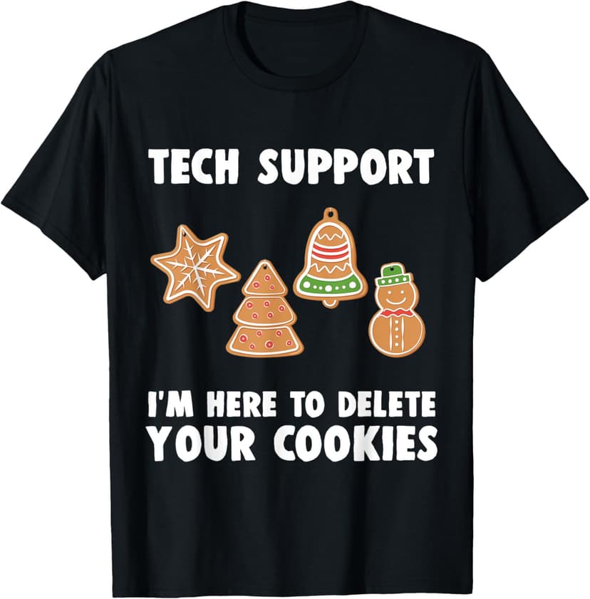 Funny Christmas Tech Support Shirt Computer Programmer Gift T-Shirt