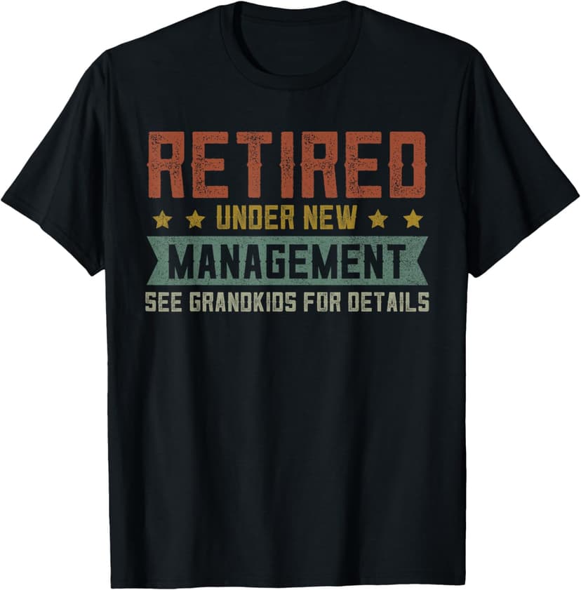 Fathers Day Retired Grandpa Shirts, Funny Retirement T-Shirt
