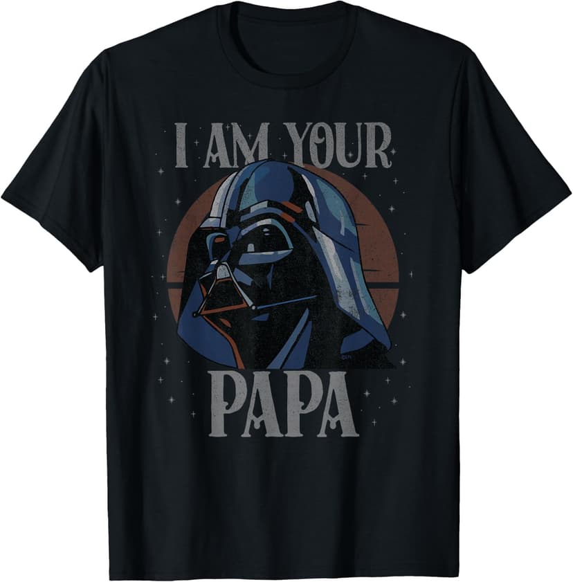 Star Wars Darth Vader I Am Your Papa Retro Father’s Day T-Shirt B0CSZD41VN
