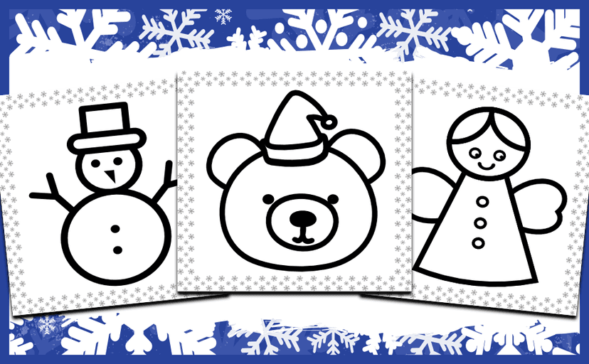 Christmas My First Coloring Book for 1 Year Old & 2 Year Old: Baby Coloring Book 1 Year & 2 Year Old Kids. 50 Big and Easy Pictures to Color with ... X-Mas Gift for Toddlers. (Baby ages 1-2)