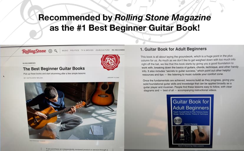 Guitar Book for Adult Beginners: Teach Yourself How to Play Famous Guitar Songs, Guitar Chords, Music Theory & Technique (Book & Streaming Video Lessons)