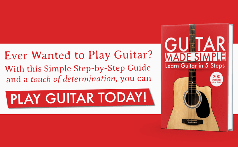 Guitar Made Simple: Learn Guitar in 5 Steps - Guitar Book for Beginners with 200 Exercises + Audio
