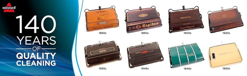 Bissell Natural Sweep Carpet and Floor Sweeper with Dual Brush Rotating System and 2 Corner Edge Brushes, 92N0A, 4.2 lb.