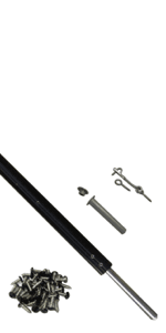 Pool Fence DIY by Life Saver Fencing Section Kit, 4 x 12-Feet, Black