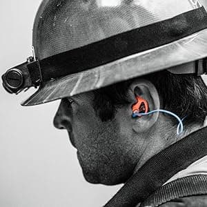 SureFire EP4 Sonic Defenders Plus filtered Earplugs, triple flanged design, reusable, Black, Medium