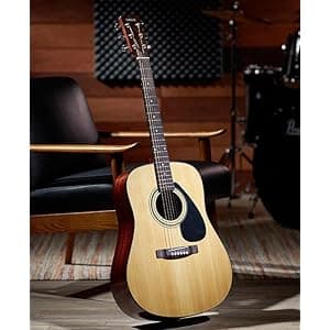 Yamaha GigMaker Deluxe Acoustic Guitar Package with FD01S Guitar, Gig Bag, Tuner, Strap and Picks - Natural