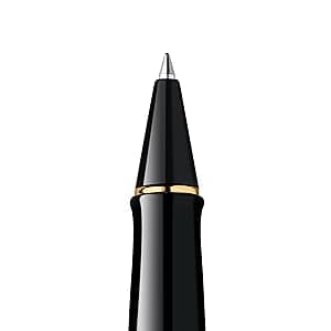 Waterman Expert Fountain Pen Gloss Black with 23k Gold Trim Fine Nib Gift Box