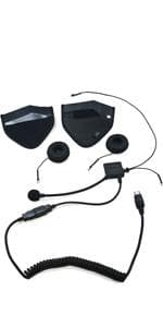 iMC Motorcom HS-H110P Full-Face Helmet Headset for 7 Pin Harley Davidson Audio Systems