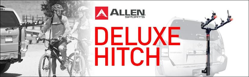 Allen Sports Deluxe 2-Bike Hitch Mount Rack , Silver/Black (522RR)