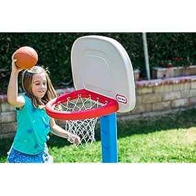 Little Tikes Easy Score Basketball Set, Blue, 3 Balls - Amazon Exclusive, 23.75 x 22 x 61 inches