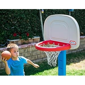 Little Tikes Easy Score Basketball Set, Blue, 3 Balls - Amazon Exclusive, 23.75 x 22 x 61 inches