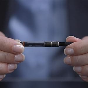 Waterman Expert Fountain Pen Gloss Black with 23k Gold Trim Fine Nib Gift Box