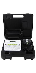 Brother P-touch Label Maker, PC-Connectable Labeler, PTD600, Color Display, High-Resolution PC Printing, Black, Black/gray