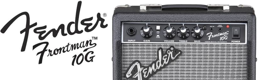 Fender Frontman 10G Guitar Amp, 10 Watts, with 2-Year Warranty, 6 Inch Fender Special Design Speaker, 5.75Dx10.25Wx11H Inches