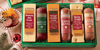 The Swiss Colony 14 Country Favorites Gift Box Assorted Summer Sausage Meats and Cheeses, Mustards, Candies, Charcuterie Food Box for Holiday or Thank You Gifts Adults, Women, Men, Charcuterie Boards