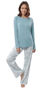 Incredibly Soft Pima Cotton Women's Pajamas Set - The Long Sleeve Set