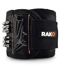 RAK Magnetic Wristband for Holding Screws, Nails, Drill Bits for Men - Premium Nylon with Lightweight Powerful Magnets, Magnetic Wristband for Tools, Gifts for Dad, Husband, Grandpa, Handyman