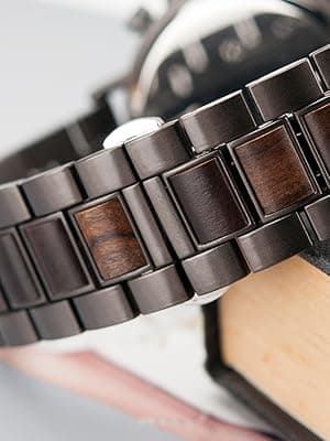 2win Engraved Wooden Watch for Boyfriend My Man Fiancé Husband Customized Personalized Wood Watches for Men Birthday Anniversary Personalized Watch