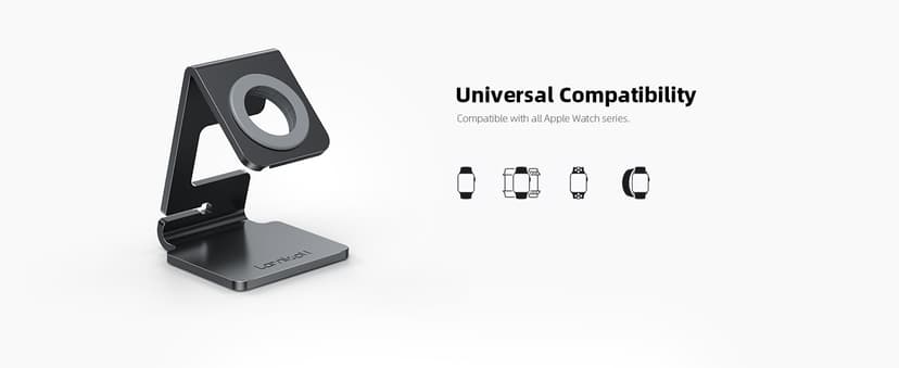 Lamicall Watch Stand for Apple Watch Magnetic Fast Charger - Desk Charging Stand Holder Dock for Apple iWatch Series SE3 SE2 Ultra 3, Series 11 10 9 8 7 6 5(49mm 46mm 45mm 44mm 42mm 41mm 40mm 38mm)