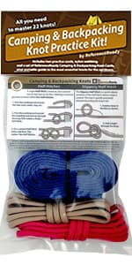 Fly Fishing Knot Cards - Waterproof Guide to 14 Essential Fly Fishing Knots - Includes Mini Carabiner