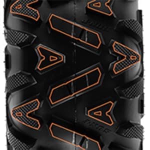Set of 4 SunF Power.I ATV UTV all-terrain Tires 25x8-12 Front & 25x10-12 Rear, 6 PR, Tubeless A033