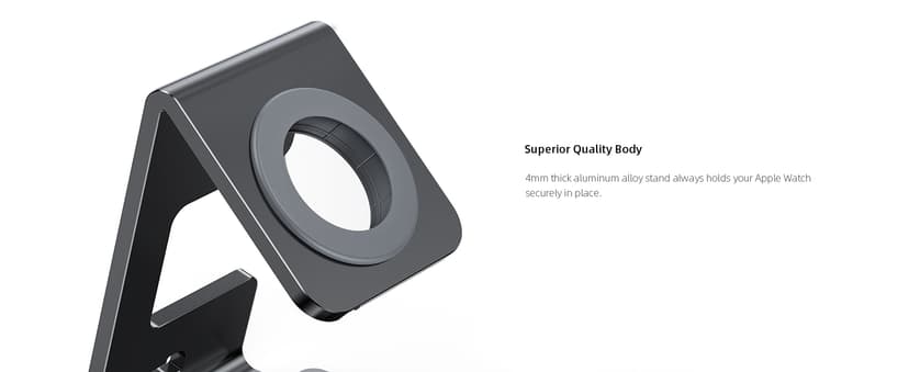 Lamicall Watch Stand for Apple Watch Magnetic Fast Charger - Desk Charging Stand Holder Dock for Apple iWatch Series SE3 SE2 Ultra 3, Series 11 10 9 8 7 6 5(49mm 46mm 45mm 44mm 42mm 41mm 40mm 38mm)