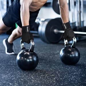 ihuan Ventilated Weight Lifting Gym Workout Gloves with Wrist Wrap Support for Men & Women, Full Palm Protection, for Weightlifting, Training, Fitness, Hanging, Pull ups