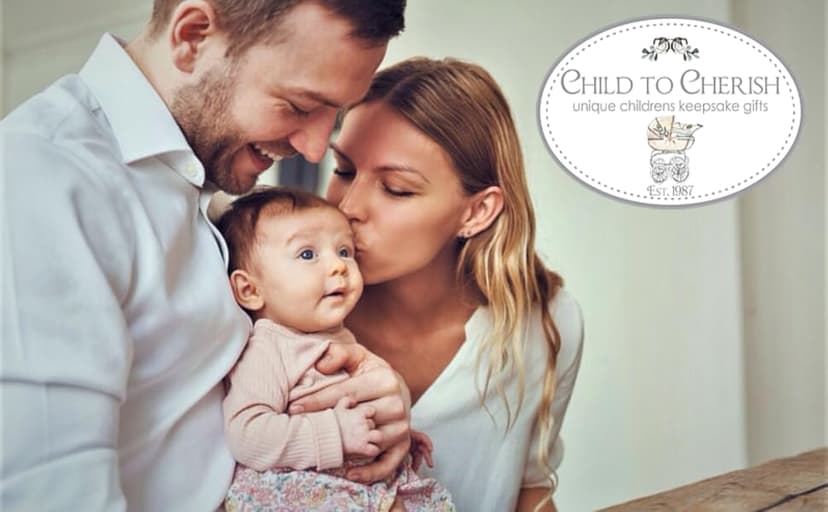 Child to Cherish Baby to Bride Bracelet, Infant Girls Silver and Pearl Jewelry, Personalized Frame, Newborn Religious Gift for Shower, Christening, Baptism