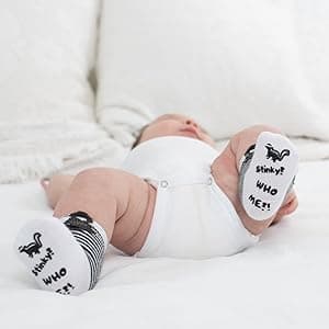 ZIRI & ZANE Baby Sock Gift Set - 7 Unique Pairs, Cute & Funny Unisex Newborn Gifts for Baby Showers & Registries