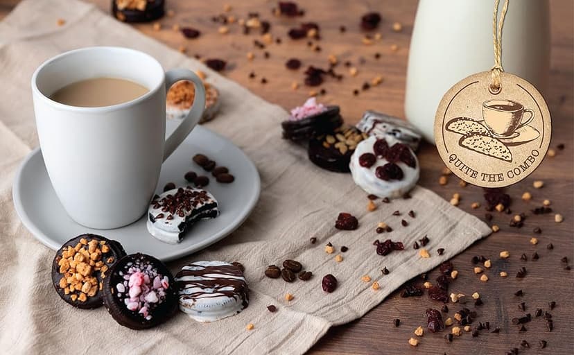 Barnetts Christmas Holiday Thanksgiving Cookies Gift Basket, 20 Gourmet Chocolate Covered Cookies Candy for Father, Son, Husband, Brother, Grandfather Food Delivery, Treats Baskets Gifts Ideas for Dad, Grandma, Friends, Co-workers