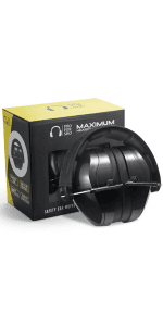 Pro For Sho 34dB Hearing Protection Ear Muffs – Highest NRR Compact Design Ear Protection for Loud Events & Sensory Use