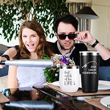 Wedding Anniversary for Couple Friend Lovers Cups Stainless Steel Wine Tumbler Travel Mug with Straw and Lid,2 Pack (4.blackwhite)