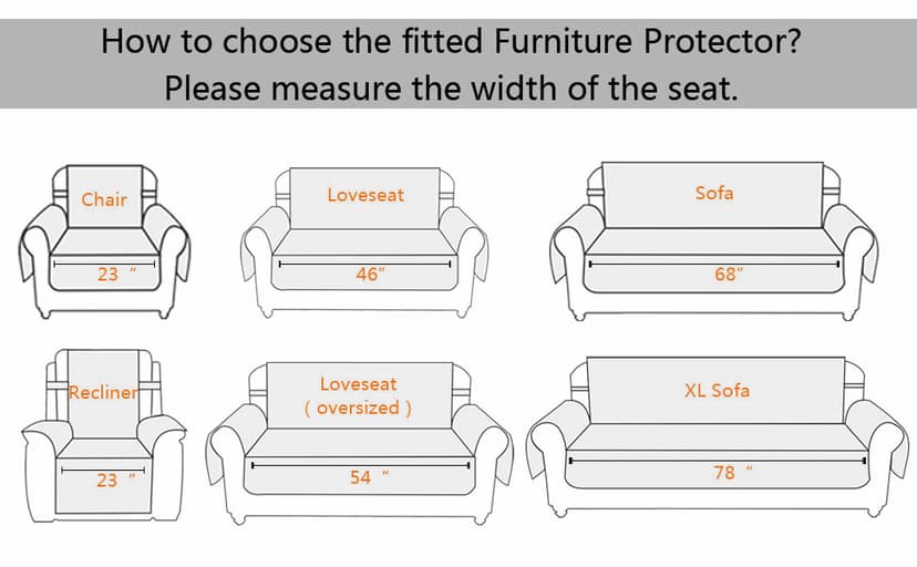 Ameritex Waterproof Nonslip Recliner Cover Stay in Place, Dog Chair Cover Furniture Protector, Ideal Recliner Slipcovers for Pets and Kids (Beige, 23")