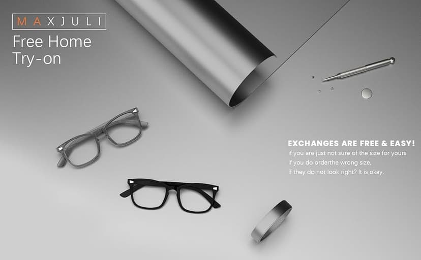 MAXJULI Blue Light Blocking Glasses,Computer Reading/Gaming/TV/Phones Glasses for Women Men(Light Coffee)