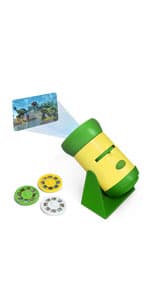 Night Vision Binoculars for Kids & Toddlers, Birthday Gift Ideas, Outdoor Exploration Toys, Binocular + Flash Light & Face Comfort Rubber, Educational STEM Gifts for Boys & Girls Ages 3 4 5 6 Year Old