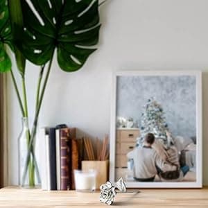 Tin Rose 10th Anniversary for Her Gift - Tin Gift 10 Year Wedding Anniversary for Wife Couples, Solid Pure Casted Everlasting Rose Tenth Decoration Aluminum for Him