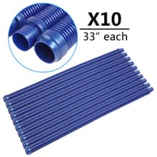 VINGLI Pool Vacuum Cleaner Automatic Sweeper Swimming Pool Creepy Crawler Vacuum with 33FT Hoses (Navy Blue&White)