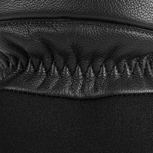 KUTOOK Ski Mittens with HIPORA Waterproof Membrane Goat Leather Gloves for Skiing Outdoor