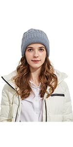 Surblue Unisex Warm Knit Earmuffs Ladies Outdoor Cashmere Winter Pure Color Fur Earwarmer