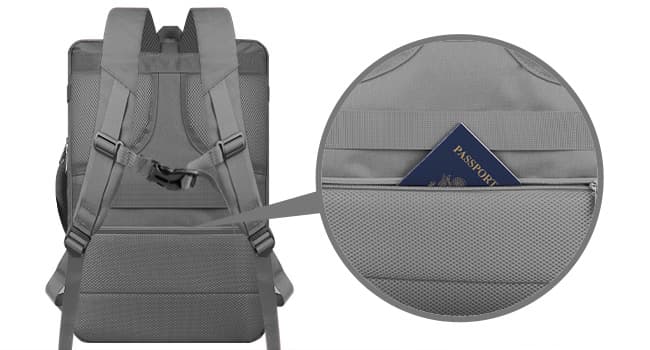 Carry On Backpack, 50L Extra Travel Laptop Backpack for Men Women, Big Bag Business Travel Essentials Gifts for men, 17 Inch Laptop Backpack Computer Bag Gifts for Him Men, Grey